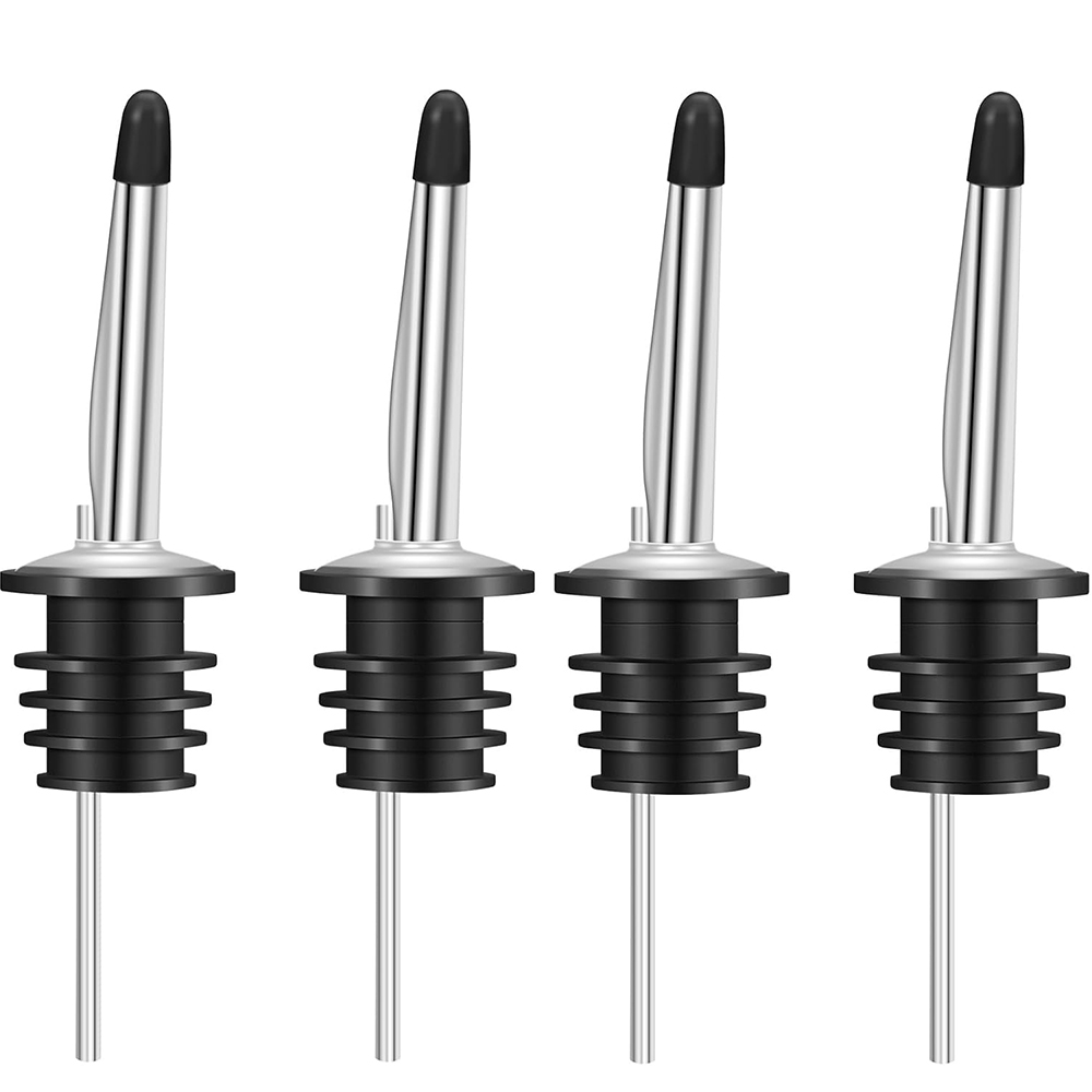Speed Pourer Cap - 4 قطع من الفولاذ المقاوم للصدأ