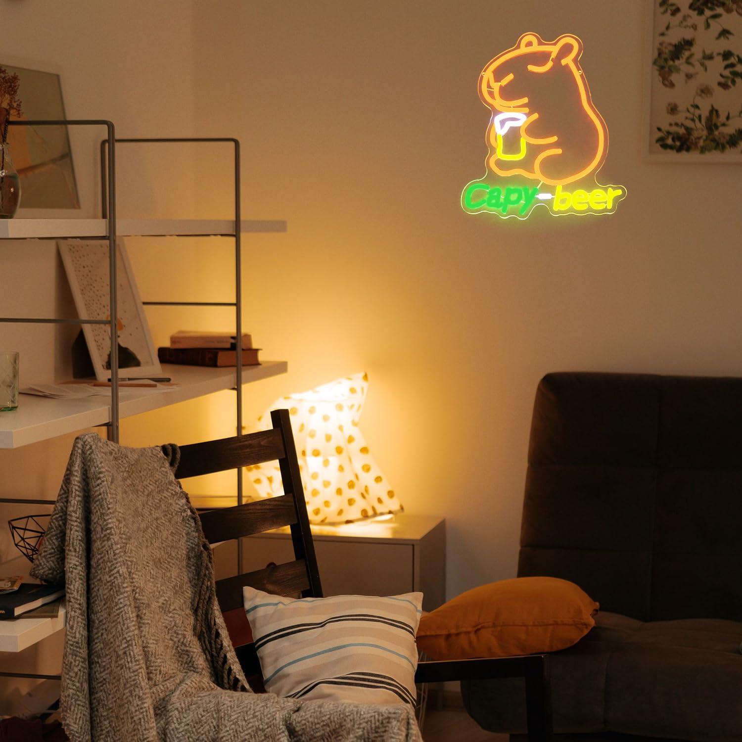 لافتة نيون على شكل حيوان الكاب - مراجعة Home Bar Lounge وسعره