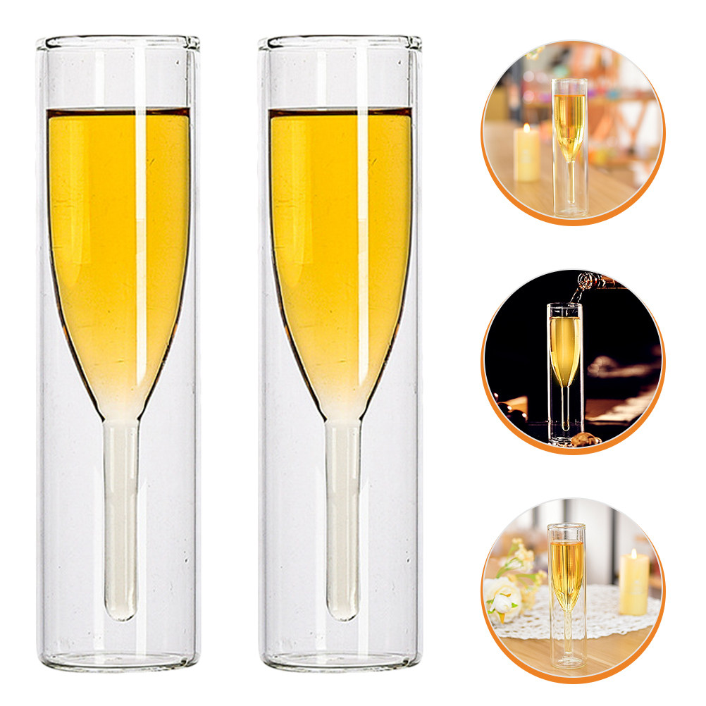 طقم كؤوس زجاجية مزدوجة الجدار  - مراجعة Home Bar Set وسعره